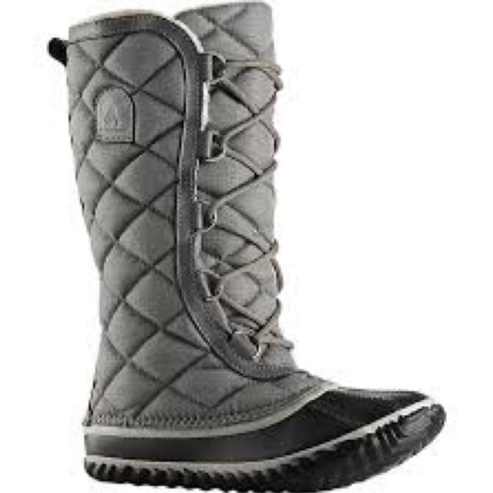 Sorel Gray Quilted Winter Boots